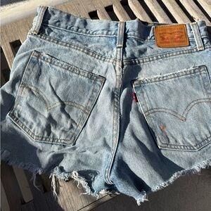 Levi's Classic Blue Jean Shorts for Women